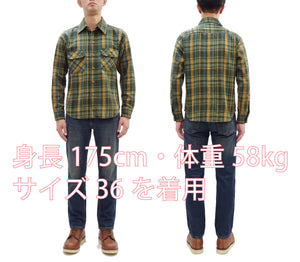 ステュディオ・ダ・ルチザン フランネルチェックシャツ 5752 メンズ 長袖シャツ ワークシャツ Studio D'artisan ステュディオ・ダルチザン (5752 グリーン) 新品