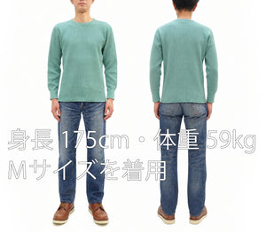 ステュディオ・ダ・ルチザン ヘビーサーマル長袖Ｔシャツ 9936 エメラルド メンズ 無地 丸首 ヘビーウェイト ワッフル ロンtee 新品 (ステュディオ・ダルチザン Studio D'artisan)