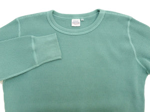 ステュディオ・ダ・ルチザン ヘビーサーマル長袖Ｔシャツ 9936 エメラルド メンズ 無地 丸首 ヘビーウェイト ワッフル ロンtee 新品 (ステュディオ・ダルチザン Studio D'artisan)