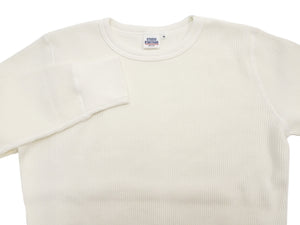 ステュディオ・ダ・ルチザン ヘビーサーマル長袖Ｔシャツ 9936 ホワイト メンズ 無地 丸首 ヘビーウェイト ワッフル ロンtee 新品 (ステュディオ・ダルチザン Studio D'artisan)