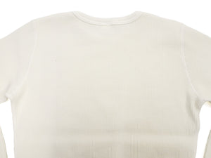 ステュディオ・ダ・ルチザン ヘビーサーマル長袖Ｔシャツ 9936 ホワイト メンズ 無地 丸首 ヘビーウェイト ワッフル ロンtee 新品 (ステュディオ・ダルチザン Studio D'artisan)
