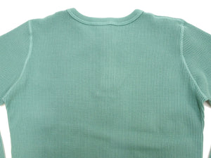 ステュディオ・ダ・ルチザン ヘビーサーマルヘンリー長袖Ｔシャツ 9937 エメラルド メンズ 無地 ヘンリーネック ヘビーウェイト ワッフル ロンtee 新品 (ステュディオ・ダルチザン Studio D'artisan)