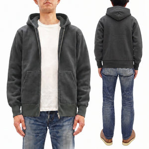 バーンズアウトフィッターズ ジップパーカー BR-3010RD (19 ブラック) メンズ 小寸編み 逆開ファスナー(ダブルジップ仕様) フーデッド スウェットシャツ Barns Outfitters COZUN Zip Up Hoodie 新品