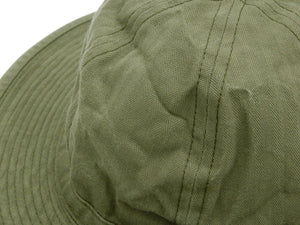 バズリクソンズ アーミーハット BR02537 オリーブ ヘリンボーン生地バージョン (メンズ コットン 帽子) Buzz Rickson's Aviation Associates O.D. Herringbone Army Hat 新品