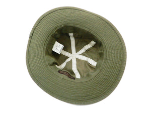 バズリクソンズ アーミーハット BR02537 オリーブ ヘリンボーン生地バージョン (メンズ コットン 帽子) Buzz Rickson's Aviation Associates O.D. Herringbone Army Hat 新品