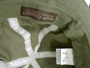 バズリクソンズ アーミーハット BR02537 オリーブ ヘリンボーン生地バージョン (メンズ コットン 帽子) Buzz Rickson's Aviation Associates O.D. Herringbone Army Hat 新品