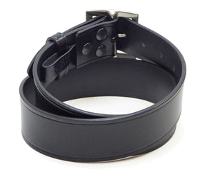 バズリクソンズ ベルト BR02901 メンズ ギャリソンベルト 角型バックル カウハイド レザーベルト Buzz Rickson BELT, LEATHER, ENLISTED MAN'S (119 ブラック) 新品