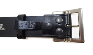 バズリクソンズ ベルト BR02901 メンズ ギャリソンベルト 角型バックル カウハイド レザーベルト Buzz Rickson BELT, LEATHER, ENLISTED MAN'S (119 ブラック) 新品