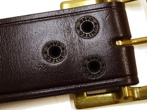バズリクソンズ ベルト BR02901 メンズ ギャリソンベルト 角型バックル カウハイド レザーベルト Buzz Rickson BELT, LEATHER, ENLISTED MAN'S (138 ブラウン) 新品