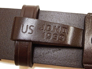 バズリクソンズ ベルト BR02901 メンズ ギャリソンベルト 角型バックル カウハイド レザーベルト Buzz Rickson BELT, LEATHER, ENLISTED MAN'S (138 ブラウン) 新品