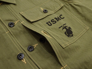 バズリクソンズ ヘリンボーンジャケット BR15123 メンズ 米海兵隊 ユーティリティコート 復刻品 Buzz Rickson's U.S. Marine Corps M-1944 Herringbone Utility Jacket 新品