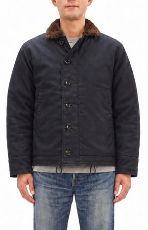 バズリクソンズ N-1 デッキジャケット BR15340 ネイビーブルーモデル メンズ ミリタリージャケット Buzz Rickson's Type N-1 Navy NAVY DEPARTMENT DEMOTEX-ED 新品