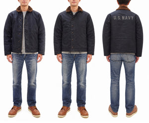 バズリクソンズ N-1 デッキジャケット BR15340 ネイビーブルーモデル メンズ ミリタリージャケット Buzz Rickson's Type N-1 Navy NAVY DEPARTMENT DEMOTEX-ED 新品