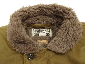 バズリクソンズ N-1 デッキジャケット BR15345 カーキモデル メンズ ミリタリージャケット Buzz Rickson's Type N-1 Khaki NAVY DEPARTMENT DEMOTEX-ED 新品