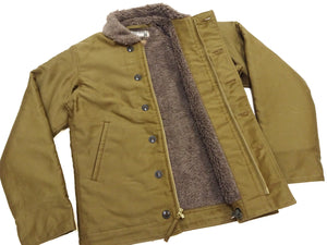 バズリクソンズ N-1 デッキジャケット BR15345 カーキモデル メンズ ミリタリージャケット Buzz Rickson's Type N-1 Khaki NAVY DEPARTMENT DEMOTEX-ED 新品