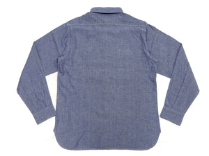 バズリクソンズ ブルーシャンブレー ワークシャツ BR25995 (メンズ 長袖シャツ) Buzz Rickson's Blue Chambray Work Shirt (Long Sleeve) 新品