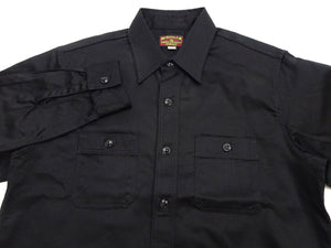 バズリクソンズ ヘリンボーン ワークシャツ BR29390 119 ブラック (メンズ 長袖シャツ) Buzz Rickson's Herringbone Work Shirts (Long Sleeve) 新品