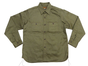 バズリクソンズ ヘリンボーン ワークシャツ BR29390 149 オリーブ (メンズ 長袖シャツ) Buzz Rickson's Herringbone Work Shirts (Long Sleeve) 新品