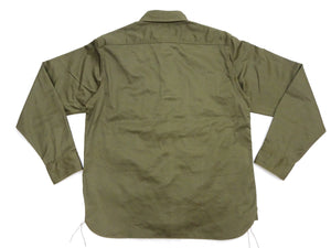 バズリクソンズ ヘリンボーン ワークシャツ BR29390 149 オリーブ (メンズ 長袖シャツ) Buzz Rickson's Herringbone Work Shirts (Long Sleeve) 新品