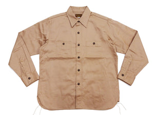バズリクソンズ ヘリンボーン ワークシャツ BR29390 133 ベージュ (メンズ 長袖シャツ) Buzz Rickson's Herringbone Work Shirts (Long Sleeve) 新品