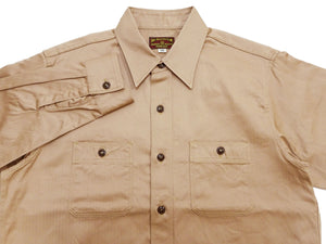 バズリクソンズ ヘリンボーン ワークシャツ BR29390 133 ベージュ (メンズ 長袖シャツ) Buzz Rickson's Herringbone Work Shirts (Long Sleeve) 新品