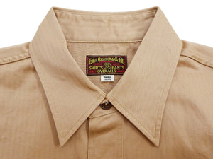 バズリクソンズ ヘリンボーン ワークシャツ BR29390 133 ベージュ (メンズ 長袖シャツ) Buzz Rickson's Herringbone Work Shirts (Long Sleeve) 新品