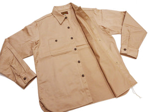 バズリクソンズ ヘリンボーン ワークシャツ BR29390 133 ベージュ (メンズ 長袖シャツ) Buzz Rickson's Herringbone Work Shirts (Long Sleeve) 新品
