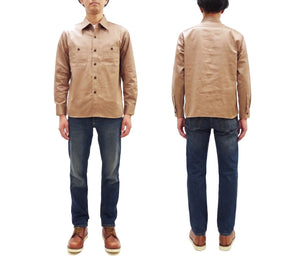 バズリクソンズ ヘリンボーン ワークシャツ BR29390 133 ベージュ (メンズ 長袖シャツ) Buzz Rickson's Herringbone Work Shirts (Long Sleeve) 新品