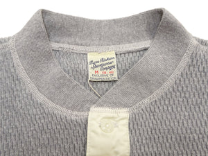 バズリクソンズ ワッフル ヘンリーネック 長袖Tシャツ BR68130 113 H.グレー メンズ サーマル ロンtee フラットシーマ 新品 Buzz Rickson's Thermal Henley Neck T-Shirt (コピー)