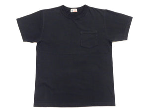 バズリクソンズ 無地 半袖Tシャツ BR78711 (メンズ 丸首 ポケット付き Tシャツ 米国製) 119 ブラック Buzz Rickson's Pocket T-shirt 新品