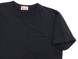 バズリクソンズ 無地 半袖Tシャツ BR78711 (メンズ 丸首 ポケット付き Tシャツ 米国製) 119 ブラック Buzz Rickson's Pocket T-shirt 新品