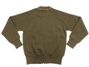 バズリクソンズ Type C-2 フルジップ ウールセーター BR90259 オリーブ メンズ C2 メンズ ミリタリー カーディガン Buzz Rickson Mfg. Co. 新品