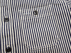 ステュディオ・ダ・ルチザン 14oz ヒッコリーワークシャツ D5335H メンズ 長袖シャツ ヒッコリーストライプ ステュディオ・ダルチザン Studio D'artisan 新品