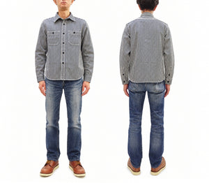 ステュディオ・ダ・ルチザン 14oz ヒッコリーワークシャツ D5335H メンズ 長袖シャツ ヒッコリーストライプ ステュディオ・ダルチザン Studio D'artisan 新品