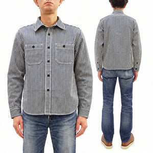 ステュディオ・ダ・ルチザン 14oz ヒッコリーワークシャツ D5335H メンズ 長袖シャツ ヒッコリーストライプ ステュディオ・ダルチザン Studio D'artisan 新品