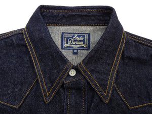 ステュディオ・ダ・ルチザン デニムウエスタンシャツ D5571 メンズ 長袖シャツ 14oz デニムシャツ ウェスタンシャツ ステュディオ・ダルチザン Studio D'artisan 新品
