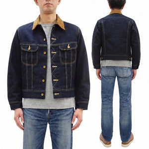 Lee ストームライダー デニムジャケット LM5110 リー メンズ 101-LJ系 13オンスデニム ブランケット裏地付き コーデュロイ襟 Gジャン ジージャン LM5110-200 インディゴブルー 新品