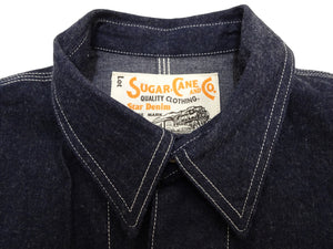 シュガーケーン デニム ワークコート SC15655 メンズ 11オンス ブルーデニム 濃色インディゴ カバーオール ジャケット 421A) ワンウォッシュ Sugar Cane 11oz. Blue Denim Work Coat 新品