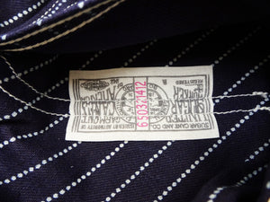 シュガーケーン ウォバッシュストライプ ワークコート SC15658 メンズ 9オンス カバーオール ジャケット 421A) ワンウォッシュ Sugar Cane 9oz. Wabash Stripe Work Coat 新品