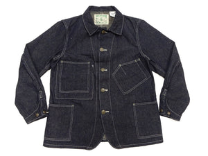 シュガーケーン 砂糖黍デニム ワークコート SC15920 メンズ 10.5oz. デニム カバーオール ジャケット 421A) ワンウォッシュ Sugar Cane Denim Work Coat 新品
