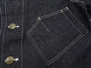 シュガーケーン 砂糖黍デニム ワークコート SC15920 メンズ 10.5oz. デニム カバーオール ジャケット 421A) ワンウォッシュ Sugar Cane Denim Work Coat 新品