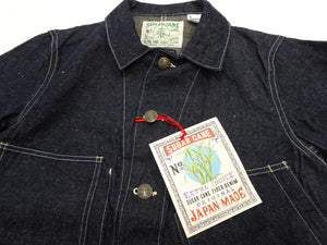 シュガーケーン 砂糖黍デニム ワークコート SC15920 メンズ 10.5oz. デニム カバーオール ジャケット 421A) ワンウォッシュ Sugar Cane Denim Work Coat 新品
