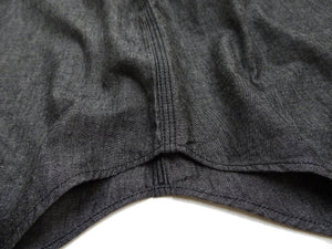 シュガーケーン ブラックシャンブレー ワークシャツ (メンズ 長袖シャツ) SC29159 411A ワンウォッシュ Sugar Cane Black Chambray Work Shirt (Long Sleeve) 新品
