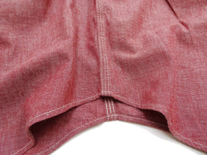 シュガーケーン レッドシャンブレー ワークシャツ (メンズ 長袖シャツ) SC29682 461A ワンウォッシュ Sugar Cane Red Chambray Work Shirt (Long Sleeve) 新品