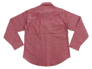 シュガーケーン レッドシャンブレー ワークシャツ (メンズ 長袖シャツ) SC29682 461A ワンウォッシュ Sugar Cane Red Chambray Work Shirt (Long Sleeve) 新品