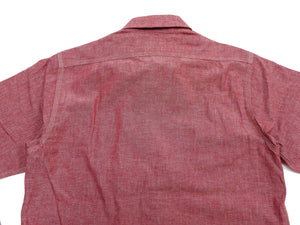 シュガーケーン レッドシャンブレー ワークシャツ (メンズ 長袖シャツ) SC29682 461A ワンウォッシュ Sugar Cane Red Chambray Work Shirt (Long Sleeve) 新品