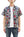 シュガーケーン マドラスチェック パッチワーク オープンシャツ SC39739 (メンズ 半袖シャツ) Sugar Cane Madras Check Patchwork Open Shirt (165 Red) 新品