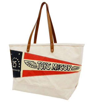 トイズマッコイ トートバッグ TMA2119 ペナントカスタム ダックキャンバス メンズトートバッグ レザーハンドル 日本製 TOYS McCOY 新品