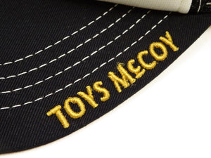 トイズマッコイ メッシュキャップ TMA2623 スヌーピー (ユニオンジャック & ギター柄) 刺繍パッチカスタム メンズ サイドメッシュ スナップバック ベースボールキャップ 帽子 (031 ブラック/オフホワイト) TOYS McCOY Mesh Cap All I Care About Is My Music! 新品