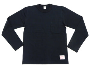 トイズマッコイ 長袖Tシャツ TMC2543 030 ブラック (メンズ 無地 長袖 ポケットTシャツ 丸胴天竺 ノンウォッシュ仕上げ) TOYS McCOY Men's Steve McQueen Inspired Long Sleeve Pocket T-Shirt 新品
